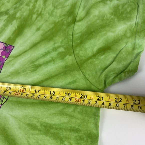 Jimmy Buffett T Shirt Sz L Workin’ N’ Playin’ Tour 2015 Green Tie Dye Pink Flora - Picture 7 of 9